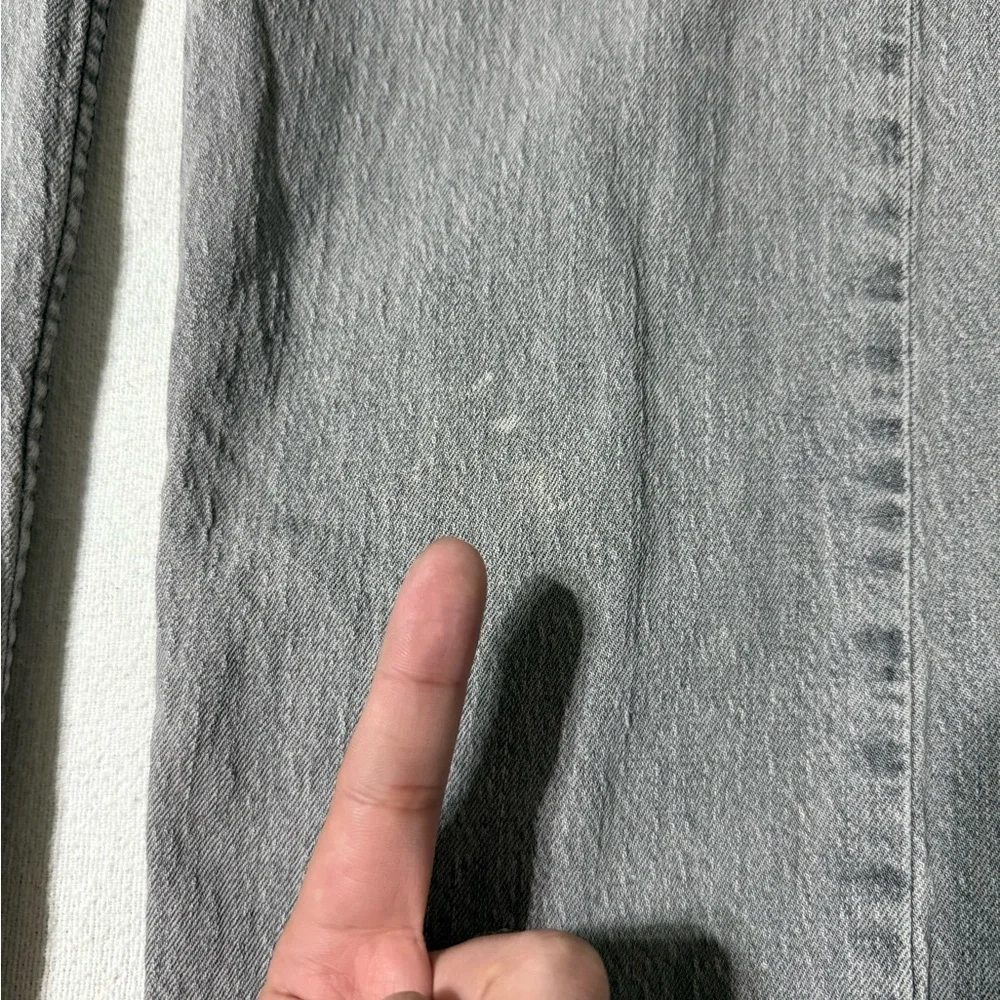 Levis 505 Jeans Mens 33x29 Gray‎ Regular Straight Mid Rise Denim